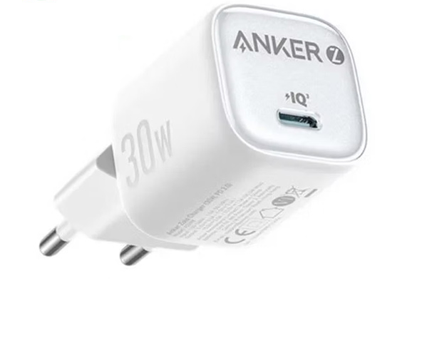 ANKER ZOLO 1 PORT 30W PD WALL CHARGER WHITE WARRANTY 18 MONTH