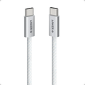 ANKER TYPE C TO TYPE C BRAIDED CABLE 240W 1M WHITE WARRANTY 2 YEAR