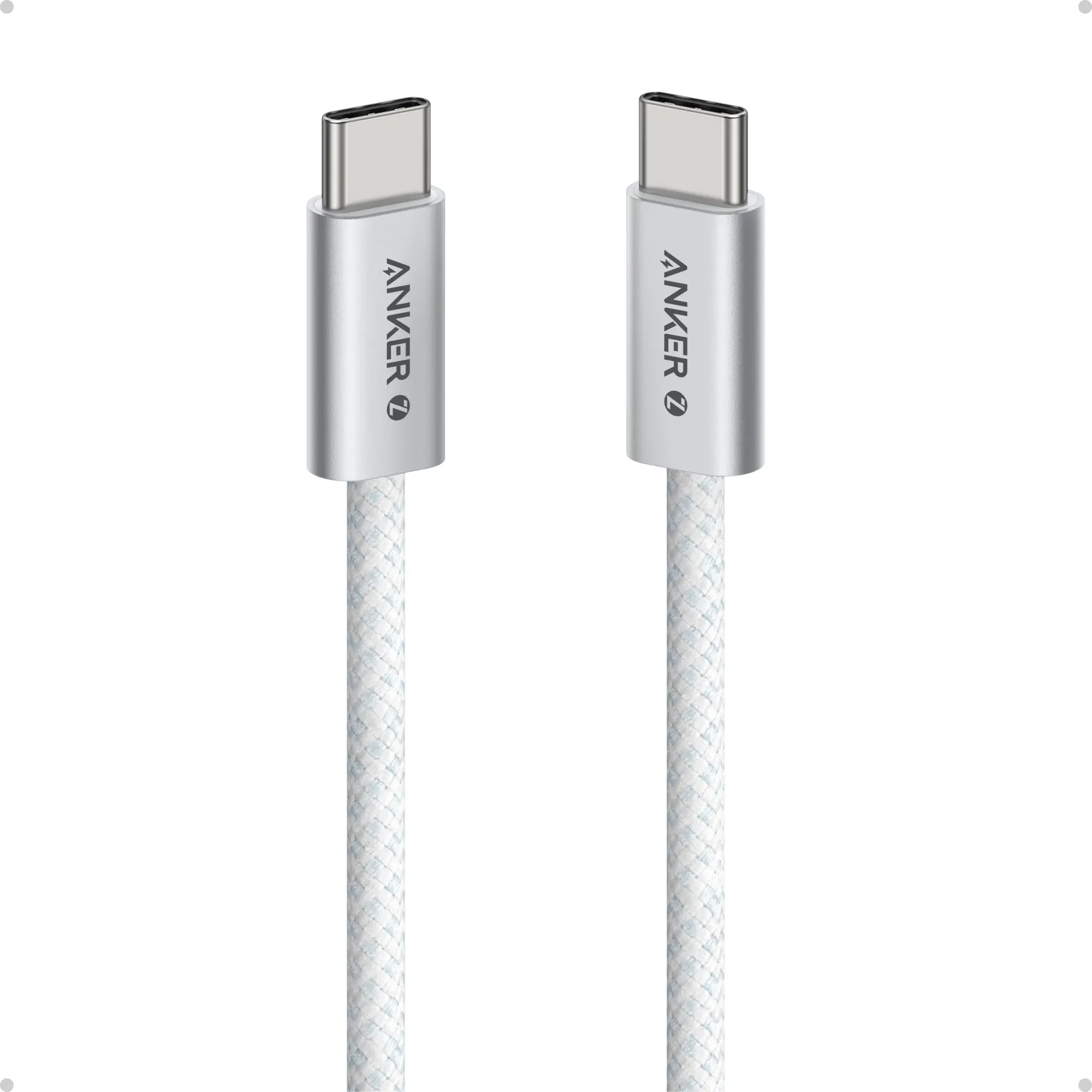 ANKER TYPE C TO TYPE C BRAIDED CABLE 240W 1M WHITE WARRANTY 2 YEAR