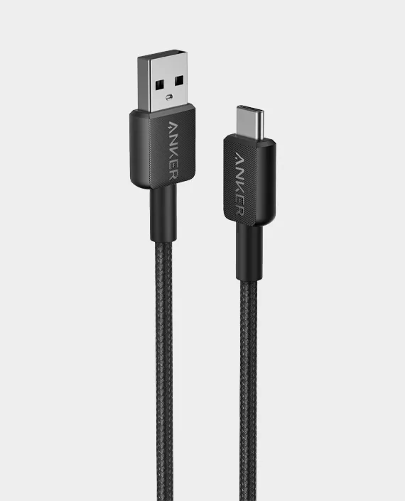 ANKER 322 USB TYPEC BRAIDED CABLE 1.8M BLACK WARRANTY 2 YEAR
