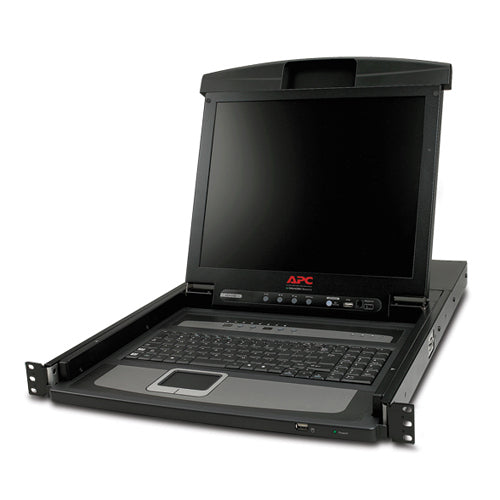 APC 17 RACK LCD CONSOLE WITH INTEGRATED 8 P