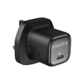 ANKER 1 PORT 30W PD WALL CHARGER AND CABLE BLACK WARRANTY 18 MONTH 30W CHARGING WITH INCLUDED USB C CABLE